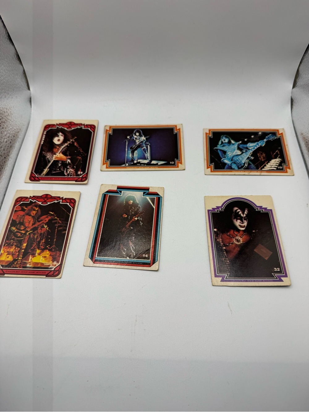 Vintage 1978 Donruss KISS Trading Cards Set of 6